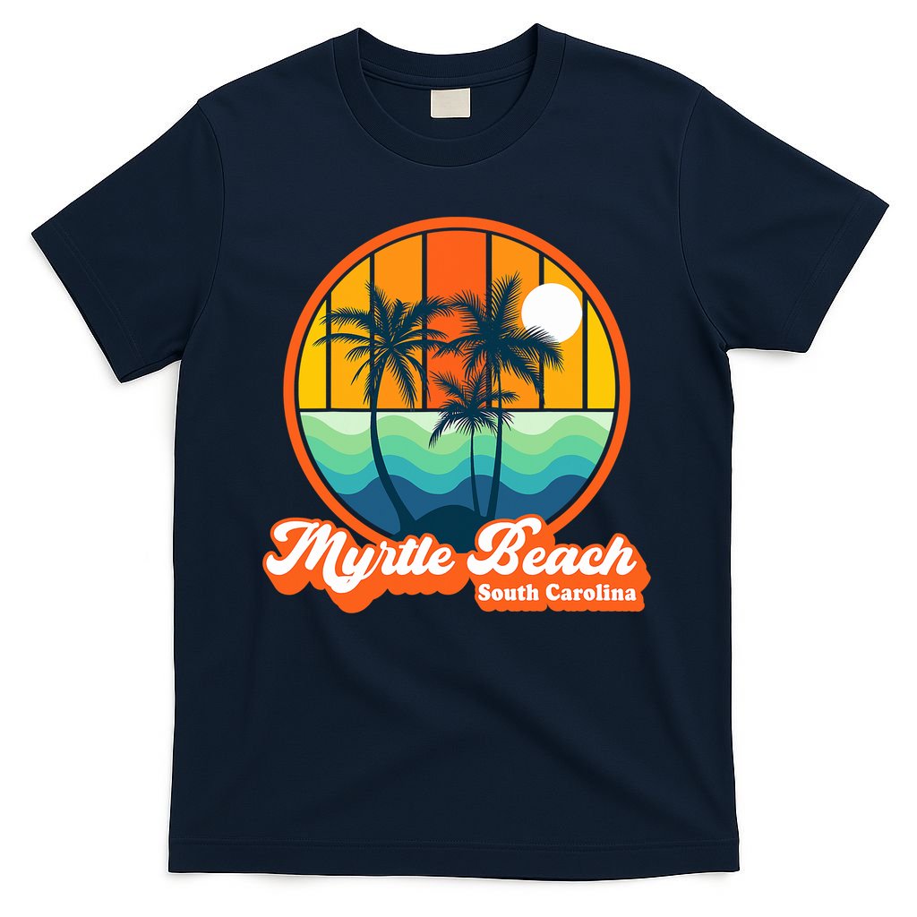 Retro Myrtle Beach South Carolina Summer 90s Beach Souvenirs T-Shirt