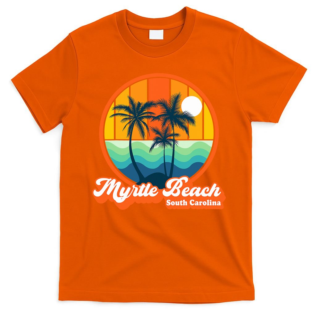 Retro Myrtle Beach South Carolina Summer 90s Beach Souvenirs T-Shirt