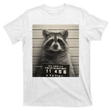 Raccoon Mugshot Funny Parody T-Shirt