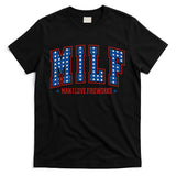 Retro Milf Man I Love Fireworks Funny American 4th Of July T-Shirt