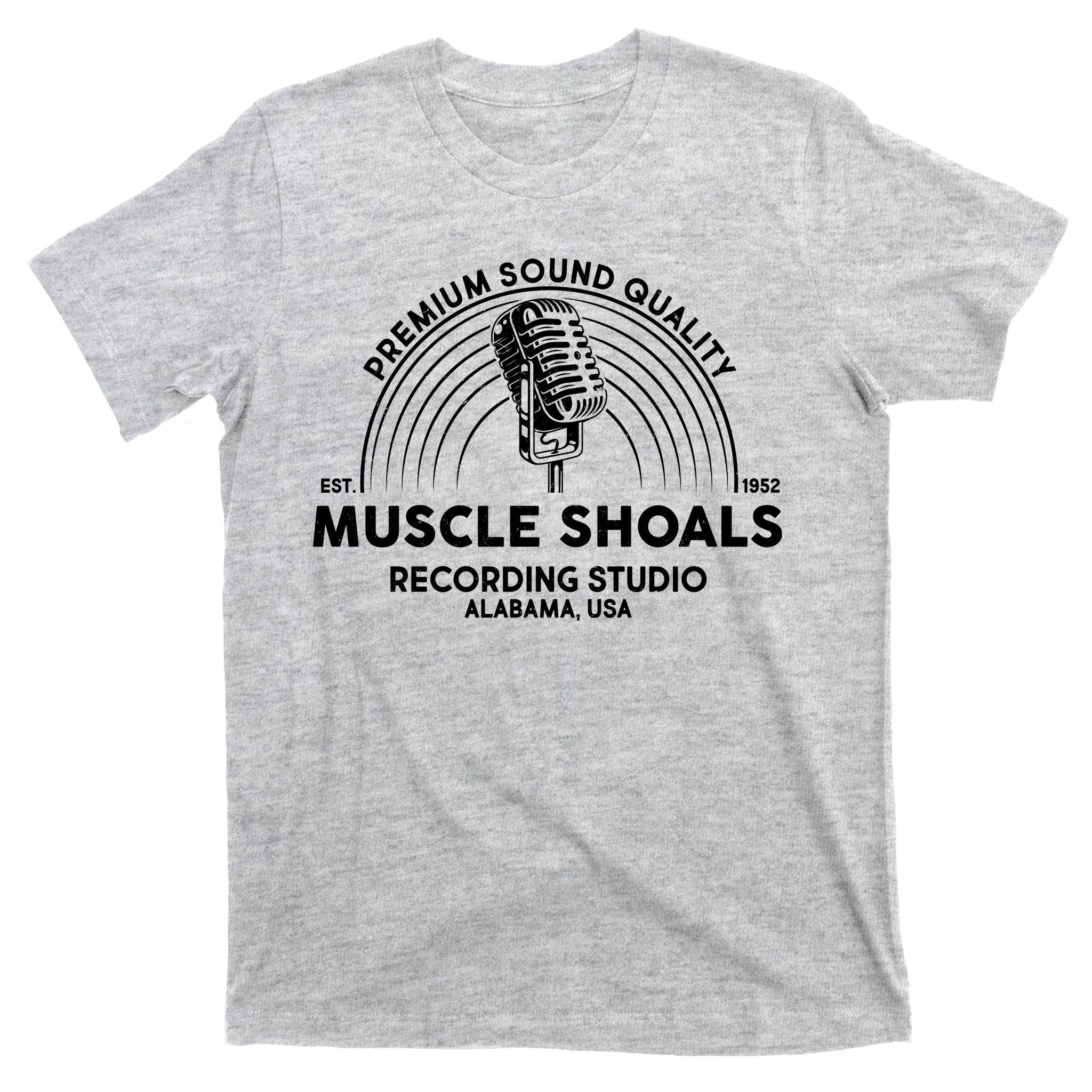 Retro Muscle Shoals Recording Studio Alabama USA Logo T-Shirt