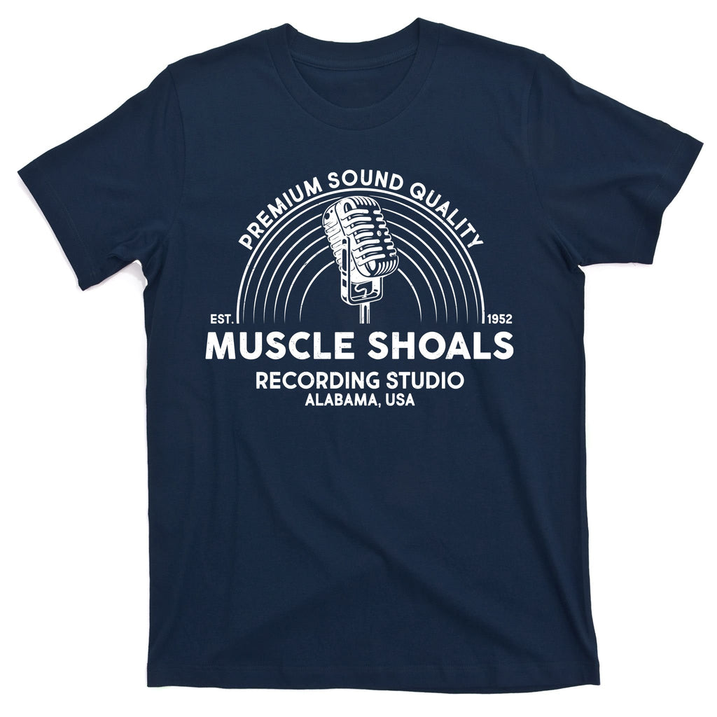 Retro Muscle Shoals Recording Studio Alabama USA Logo T-Shirt