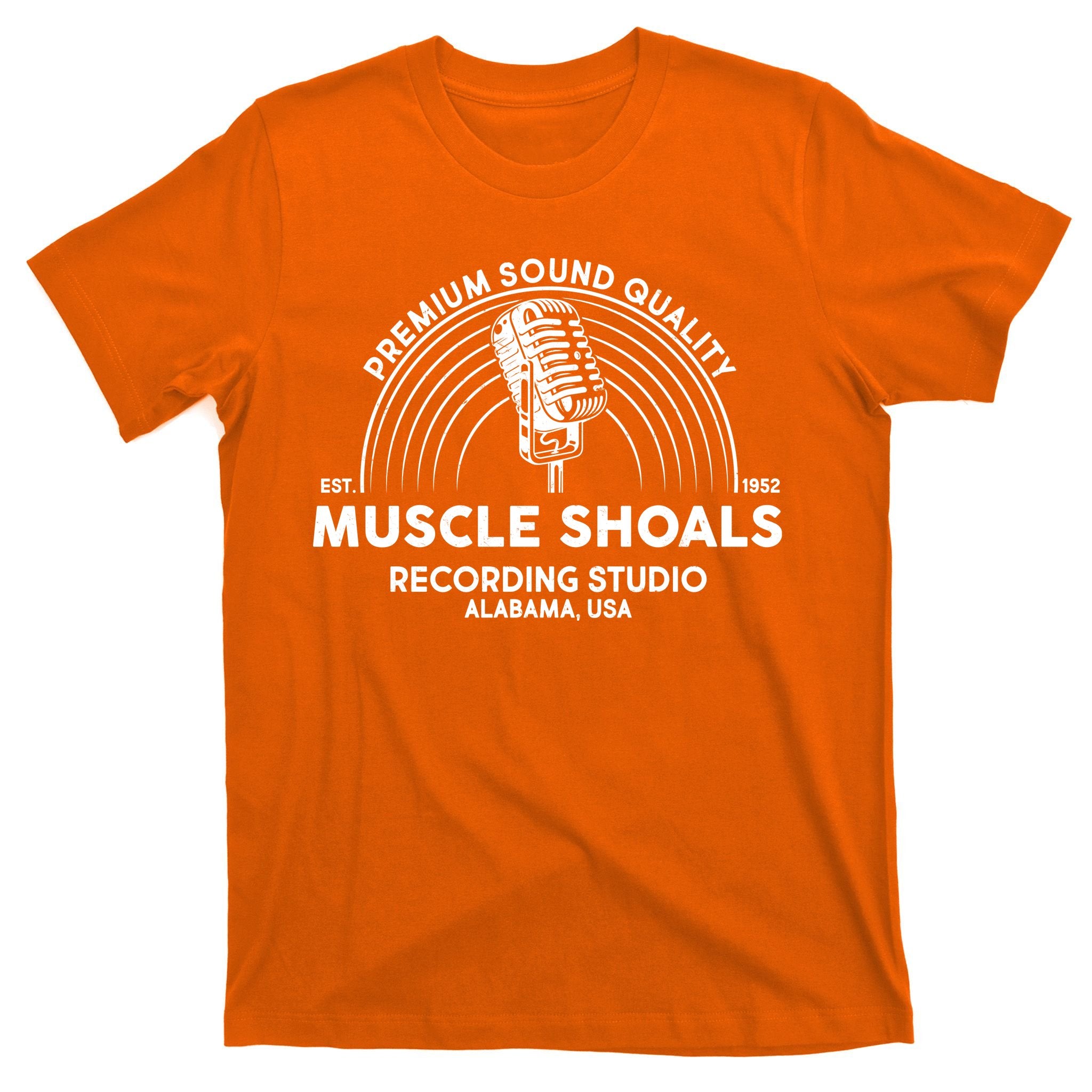 Retro Muscle Shoals Recording Studio Alabama USA Logo T-Shirt