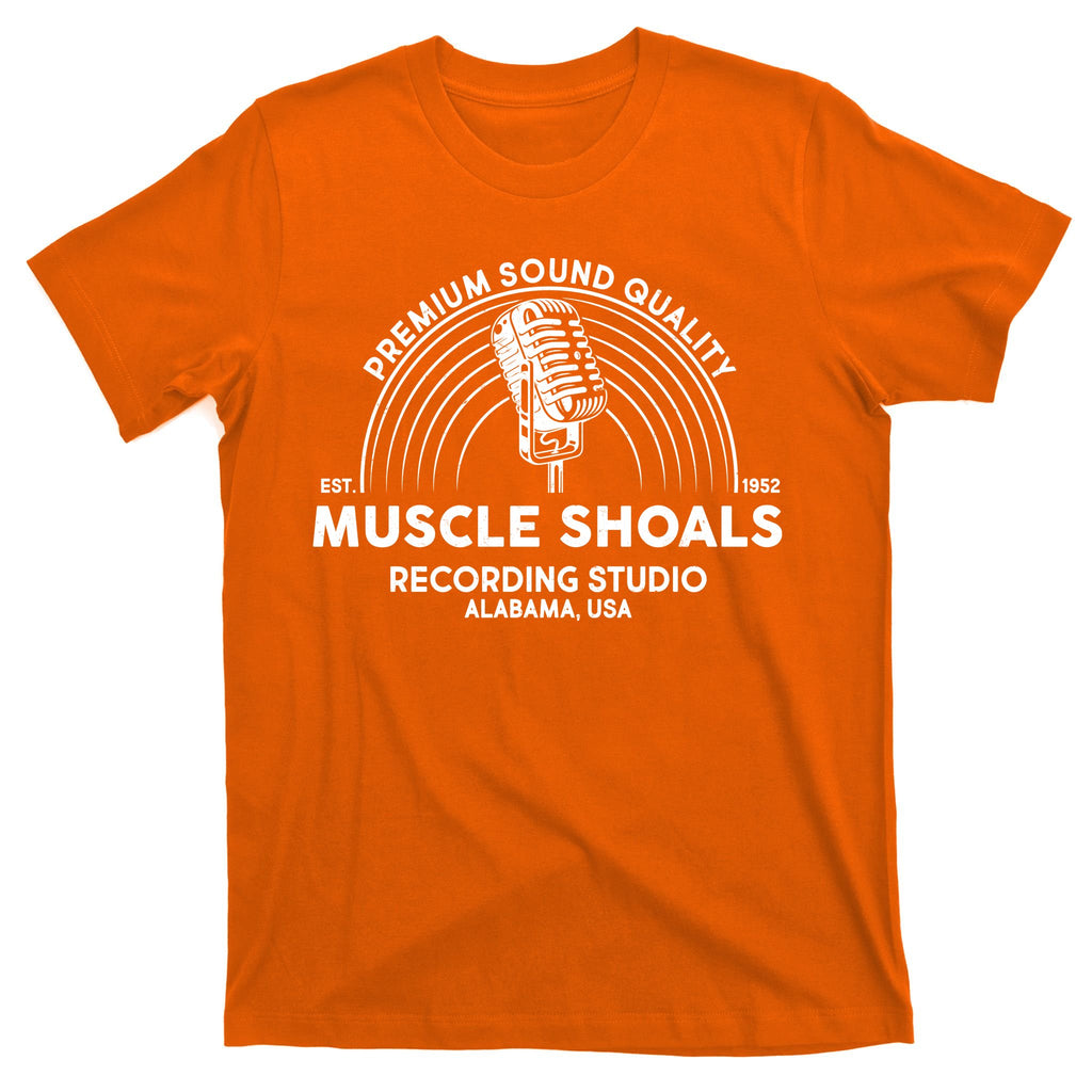 Retro Muscle Shoals Recording Studio Alabama USA Logo T-Shirt