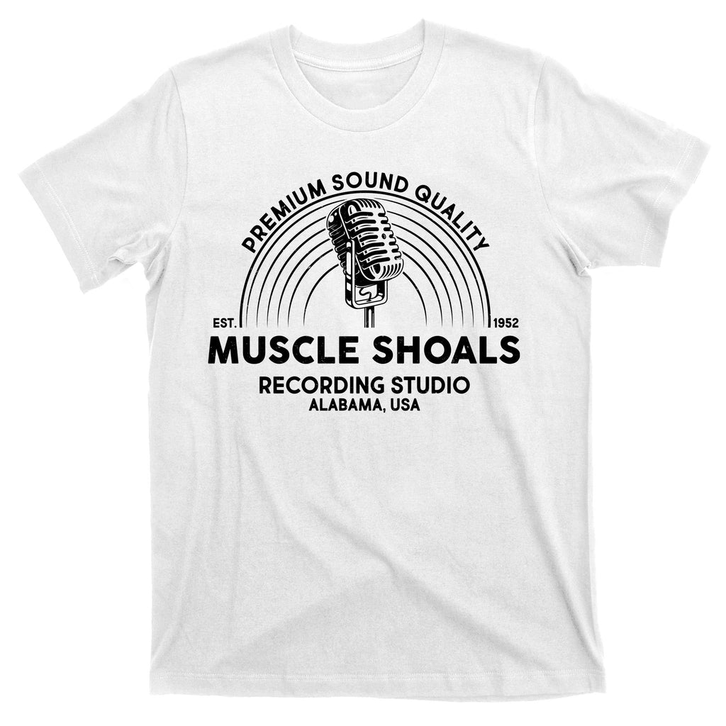 Retro Muscle Shoals Recording Studio Alabama USA Logo T-Shirt
