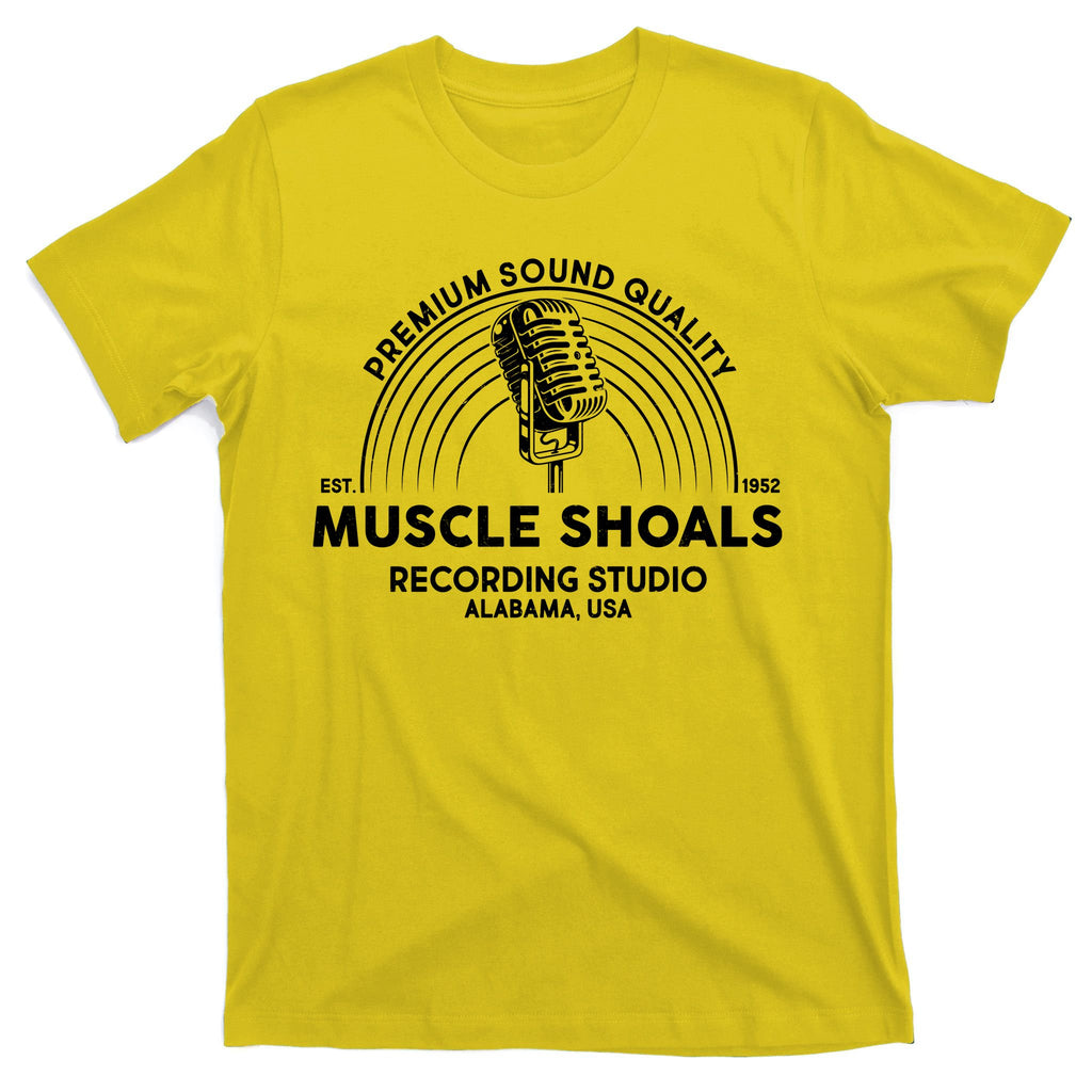 Retro Muscle Shoals Recording Studio Alabama USA Logo T-Shirt