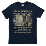 Retro Military Veterans Against Trump Bernie Protest Vintage T-Shirt
