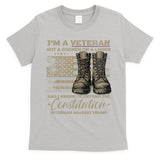 Retro Military Veterans Against Trump Protest Boycott  T-Shirt