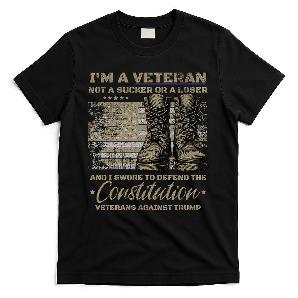 Retro Military Veterans Against Trump Protest Boycott  T-Shirt