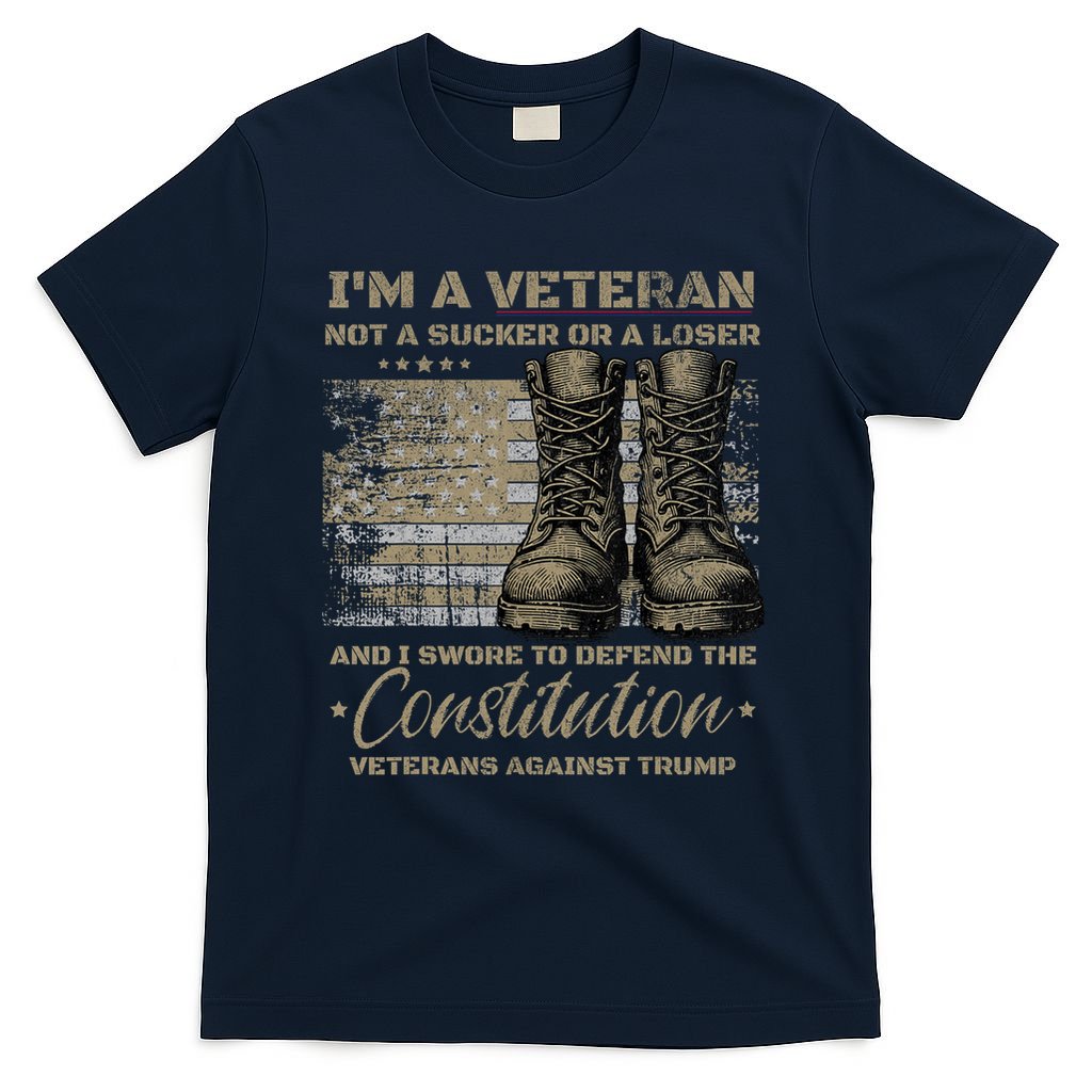 Retro Military Veterans Against Trump Protest Boycott  T-Shirt