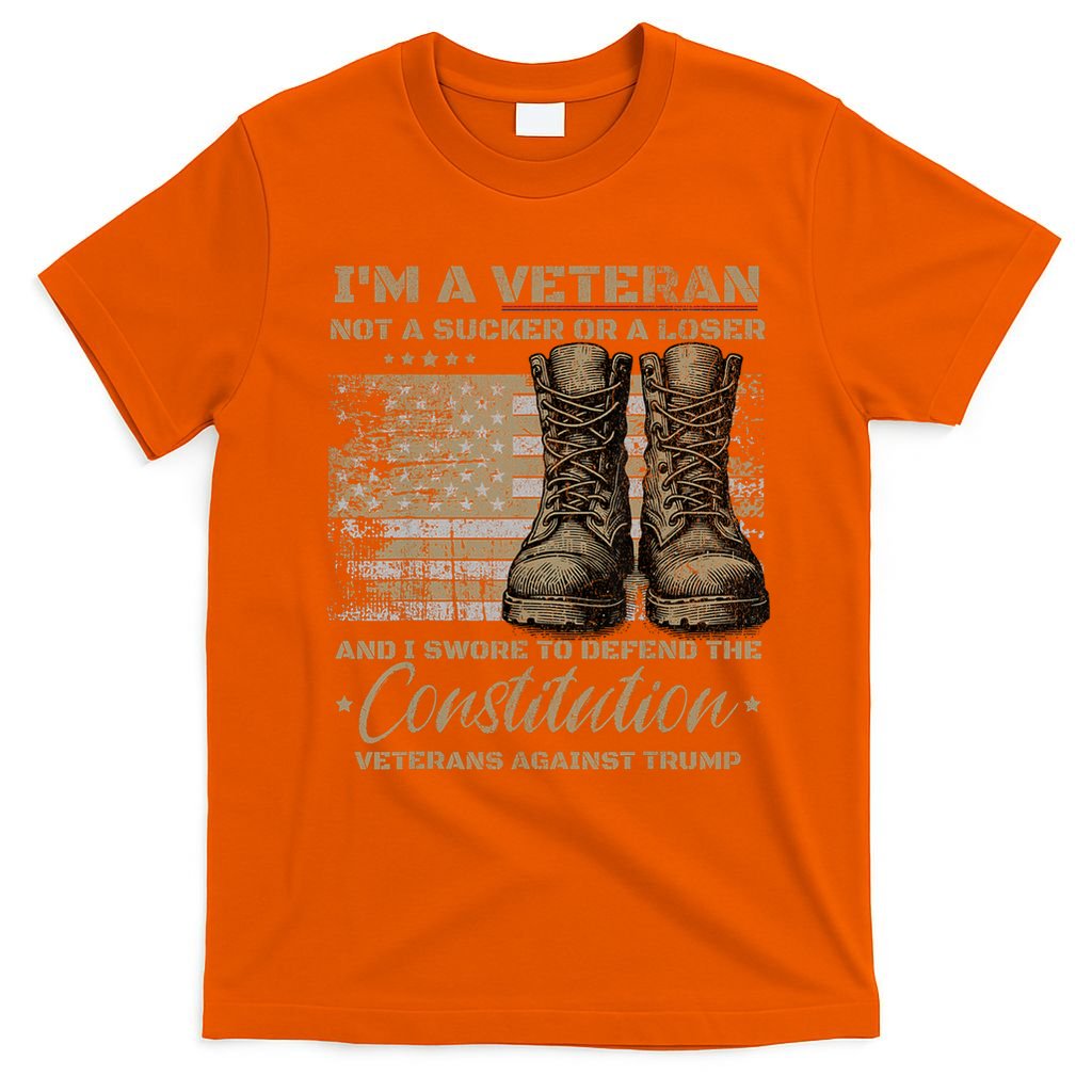 Retro Military Veterans Against Trump Protest Boycott  T-Shirt