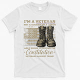 Retro Military Veterans Against Trump Protest Boycott  T-Shirt
