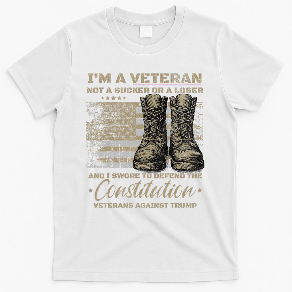 Retro Military Veterans Against Trump Protest Boycott  T-Shirt