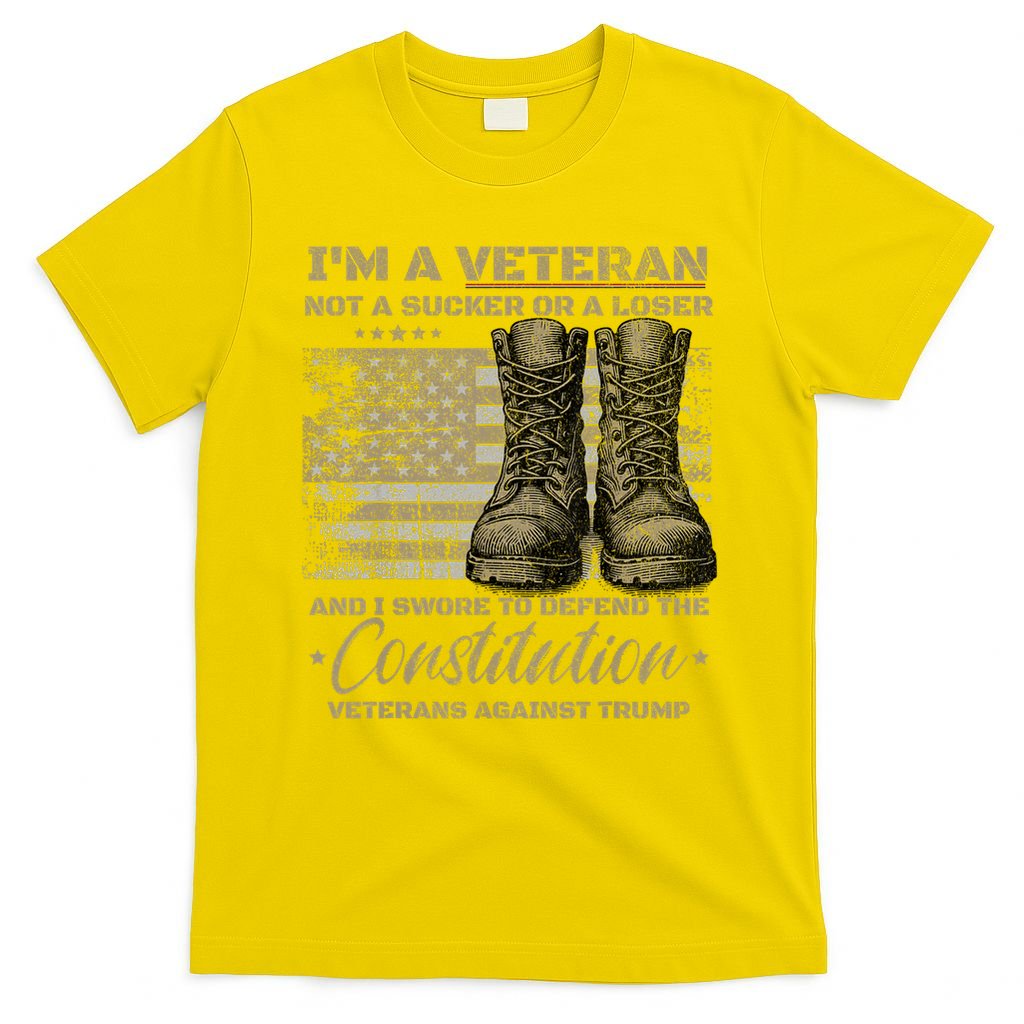 Retro Military Veterans Against Trump Protest Boycott  T-Shirt