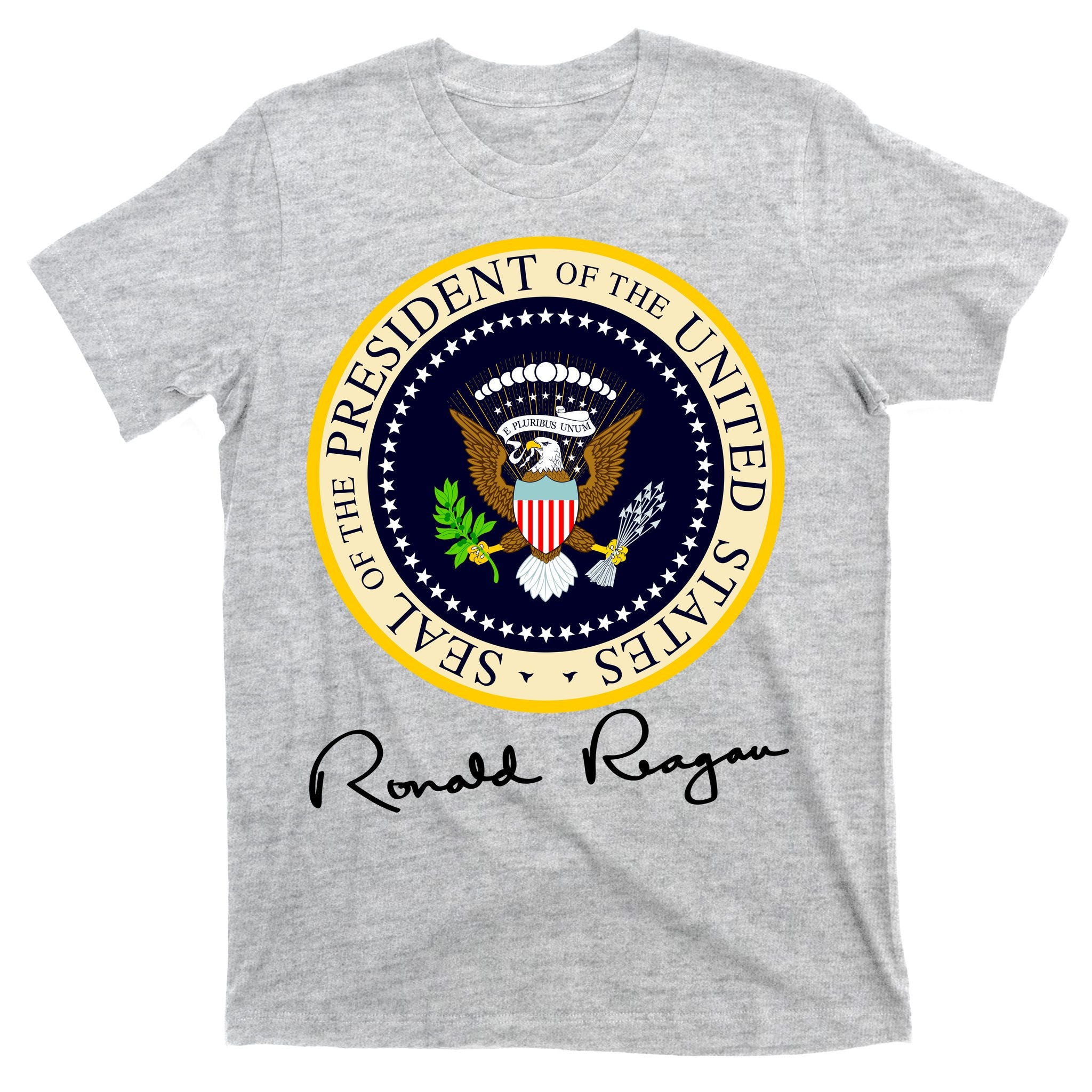 Ronald Reagan Presidential Seal Signature T-Shirt