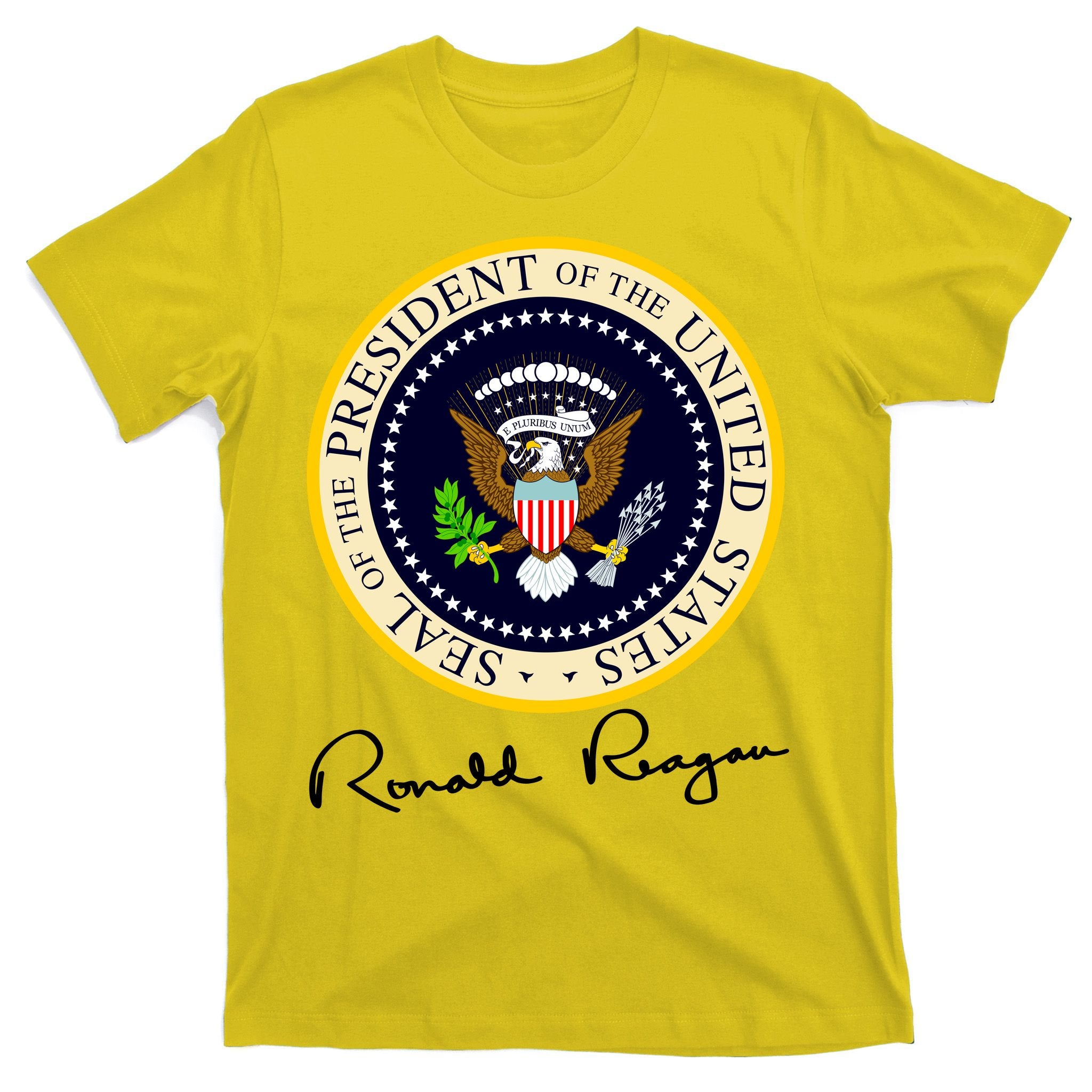 Ronald Reagan Presidential Seal Signature T-Shirt