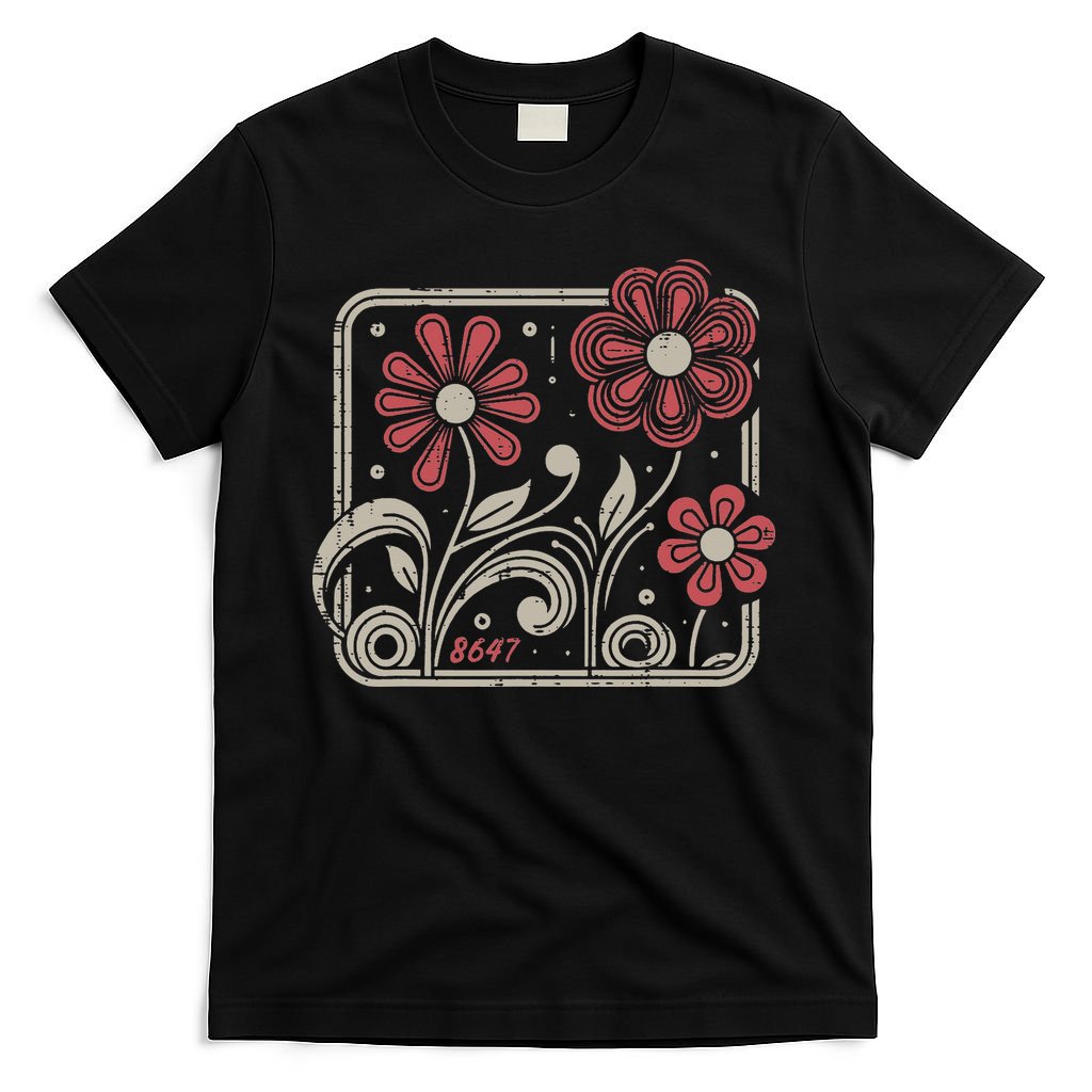 Resist Protest 8647 Flowers Equality Resistance Women T-Shirt