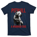 Realistic Pitbull A Warrior Dog T-Shirt