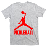 Red Pickleball Sports Logo T-Shirt