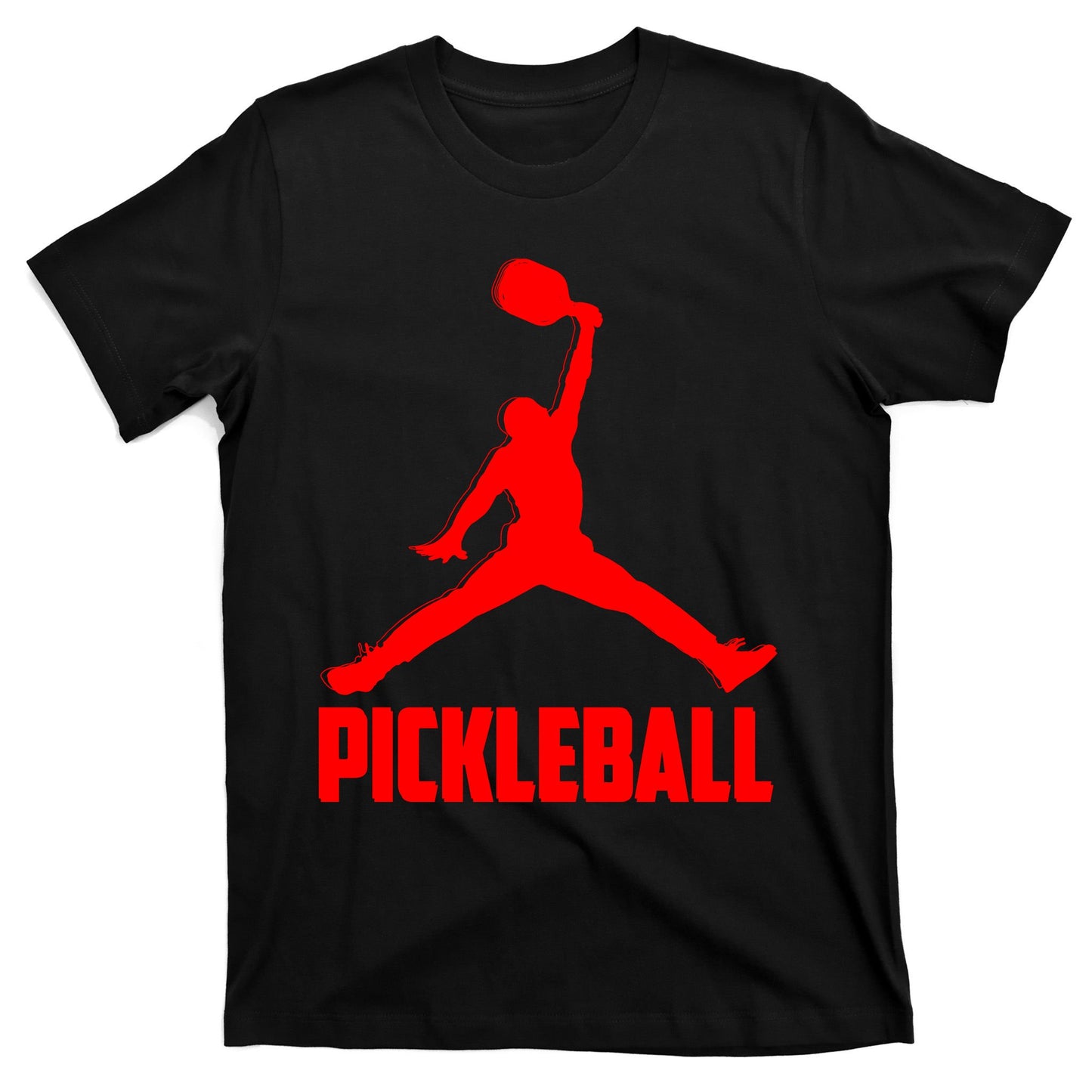 Red Pickleball Sports Logo T-Shirt