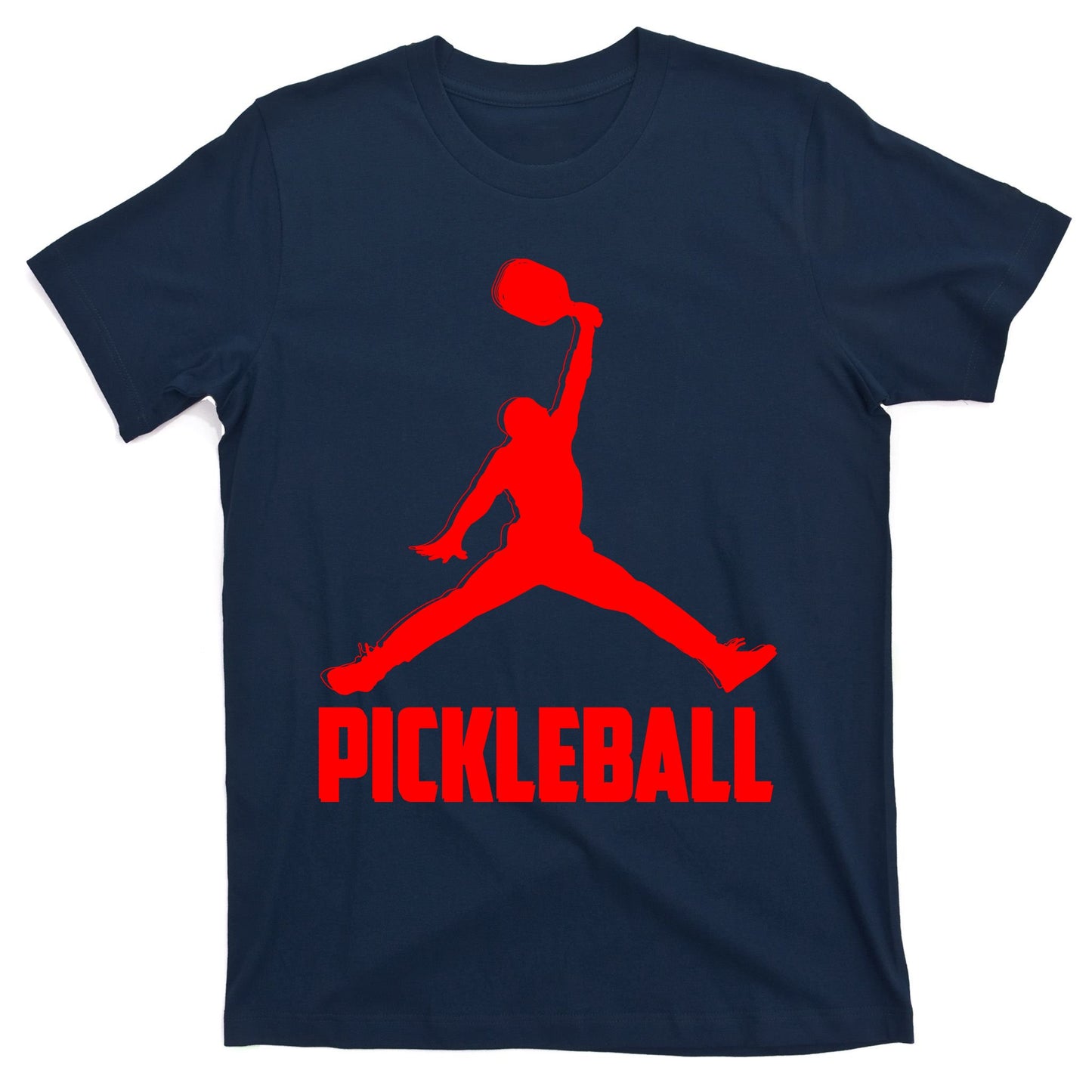 Red Pickleball Sports Logo T-Shirt