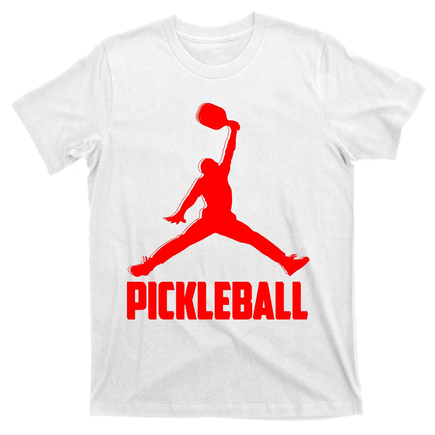 Red Pickleball Sports Logo T-Shirt