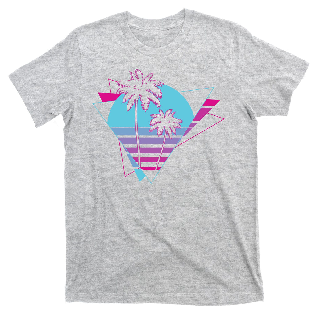 Retro Palm Tree Tropical Sunset T-Shirt