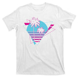 Retro Palm Tree Tropical Sunset T-Shirt