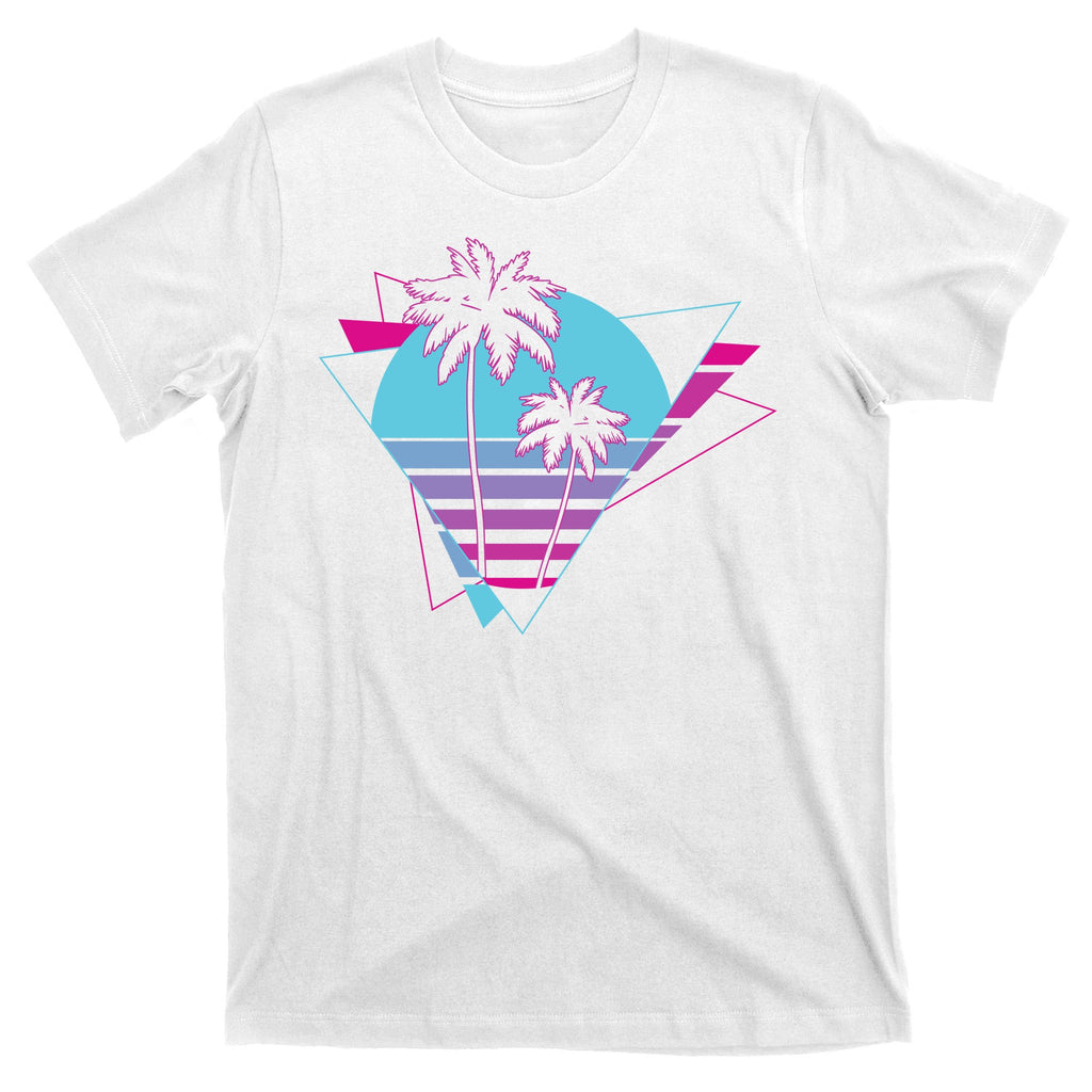 Retro Palm Tree Tropical Sunset T-Shirt