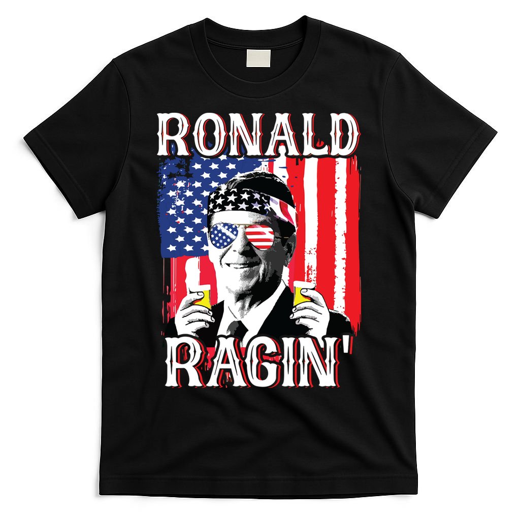 Ronald Ragin 4th Of July Merica Women American Flag T-Shirt