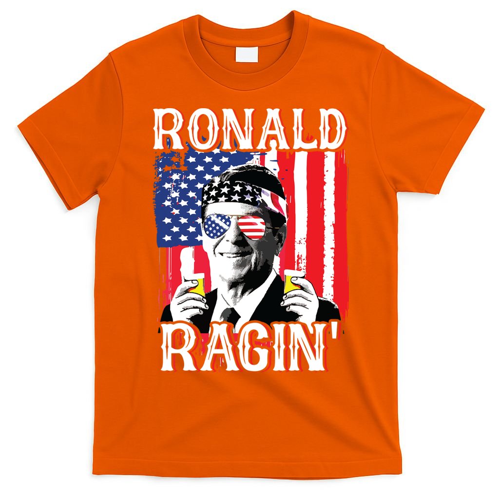 Ronald Ragin 4th Of July Merica Women American Flag T-Shirt