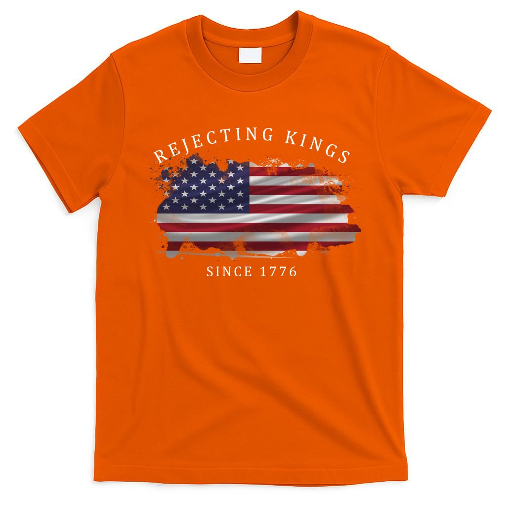 Retro Rejecting Kings Since 1776 Protest Pro Democracy T-Shirt