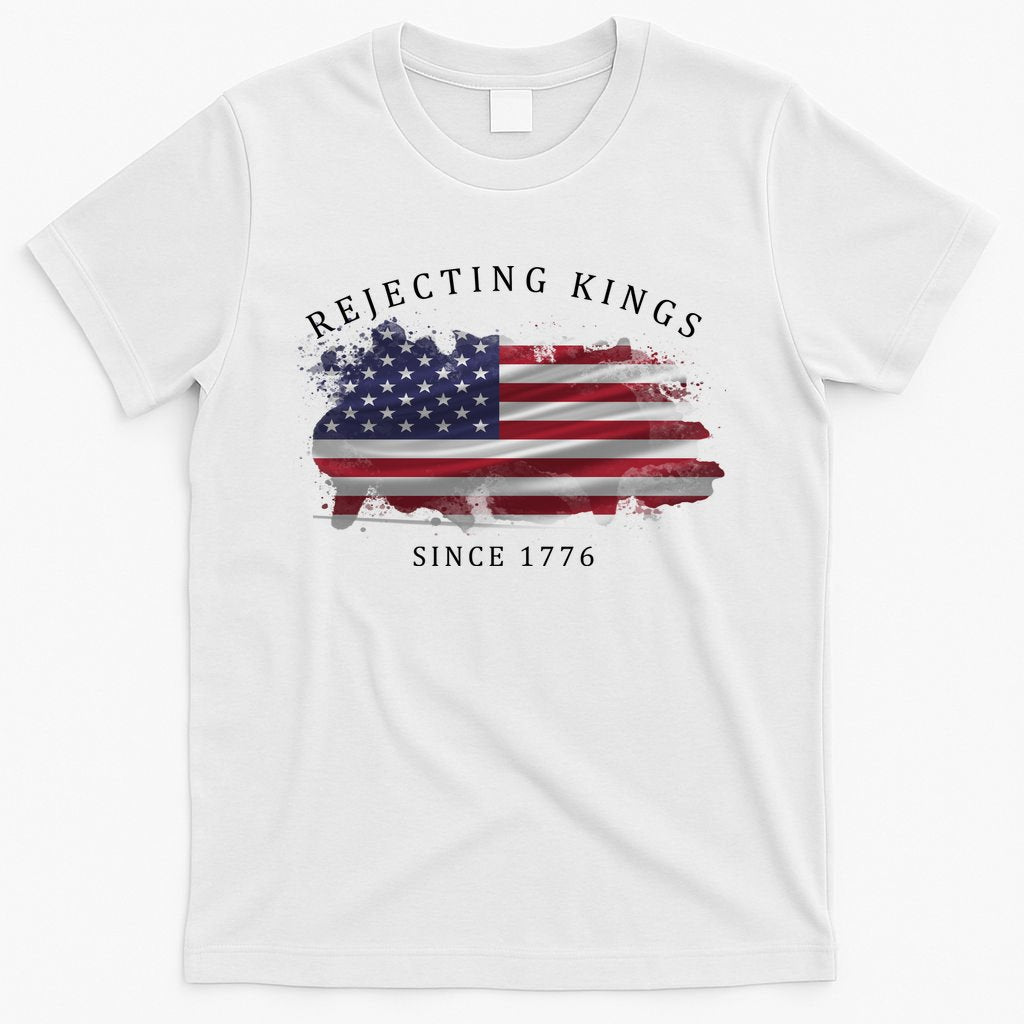 Retro Rejecting Kings Since 1776 Protest Pro Democracy T-Shirt
