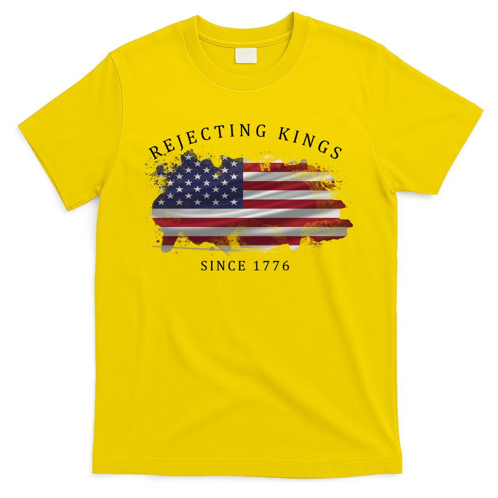 Retro Rejecting Kings Since 1776 Protest Pro Democracy T-Shirt