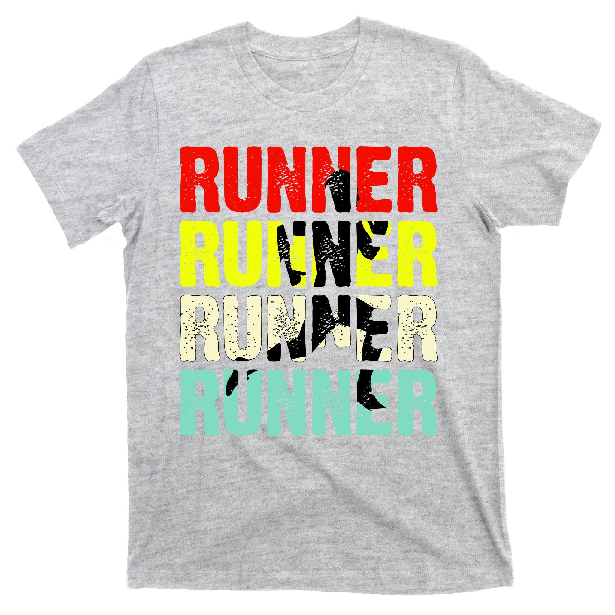 Runner Running Marathoner Retro Vintage T-Shirt