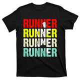 Runner Running Marathoner Retro Vintage T-Shirt
