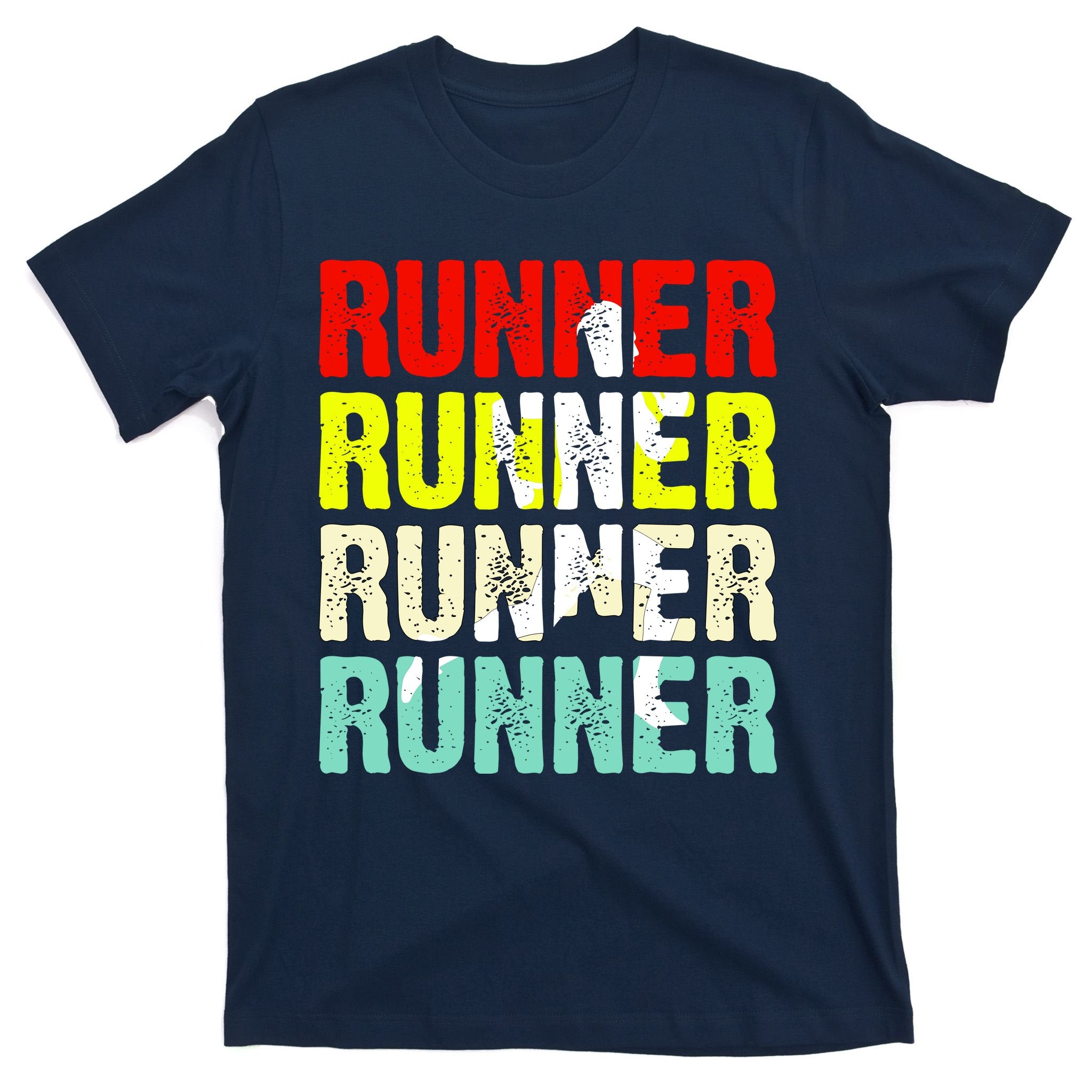Runner Running Marathoner Retro Vintage T-Shirt
