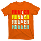Runner Running Marathoner Retro Vintage T-Shirt