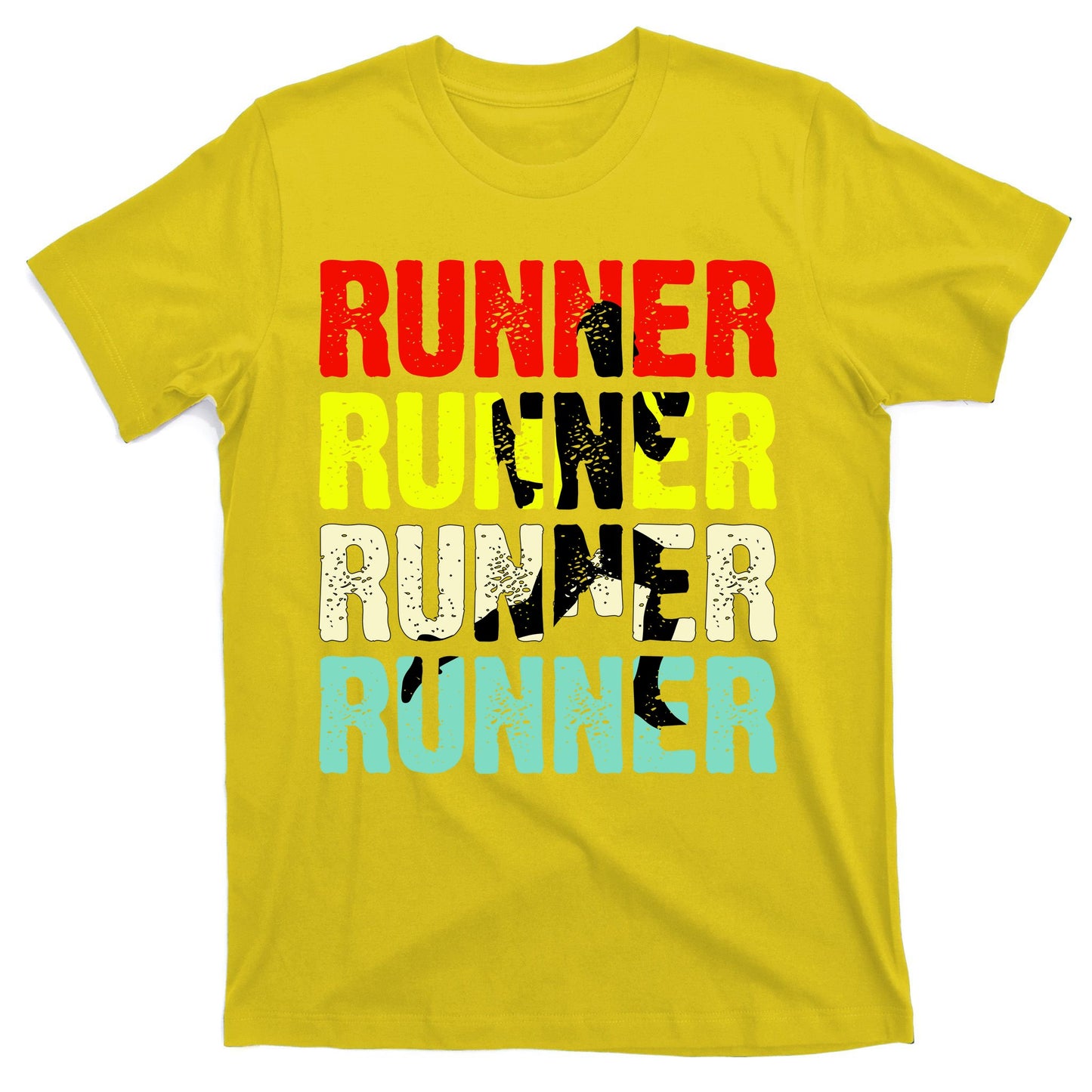 Runner Running Marathoner Retro Vintage T-Shirt