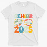 Retro Senior 2025 Back To School Class Of 2025 Graduation T-Shirt