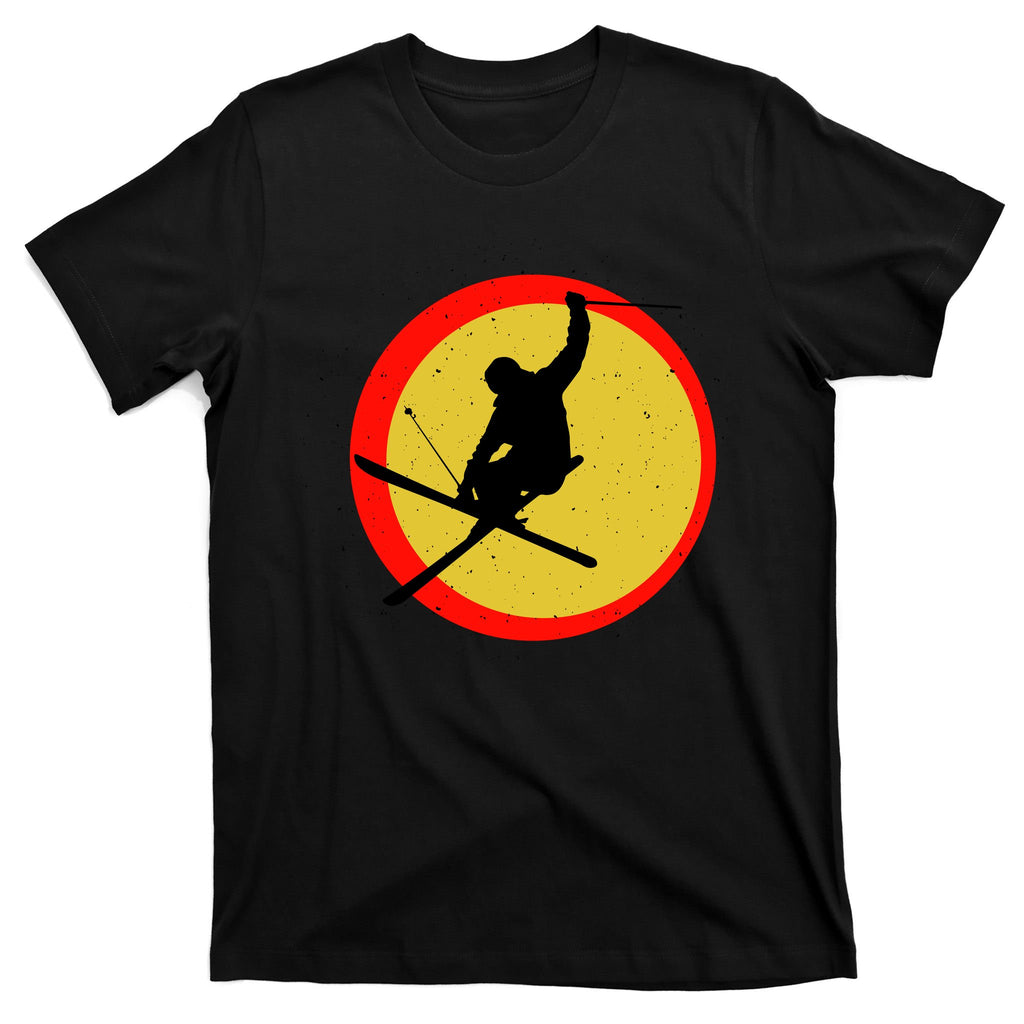 Retro Skiing Logo T-Shirt