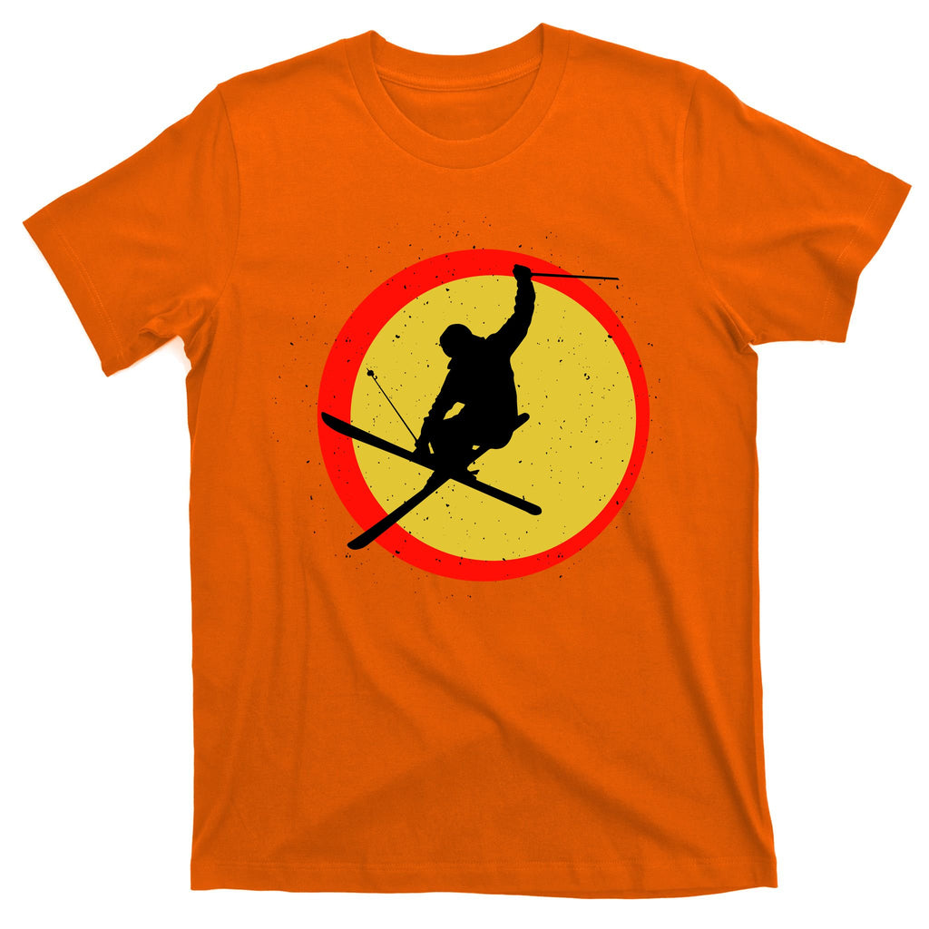 Retro Skiing Logo T-Shirt