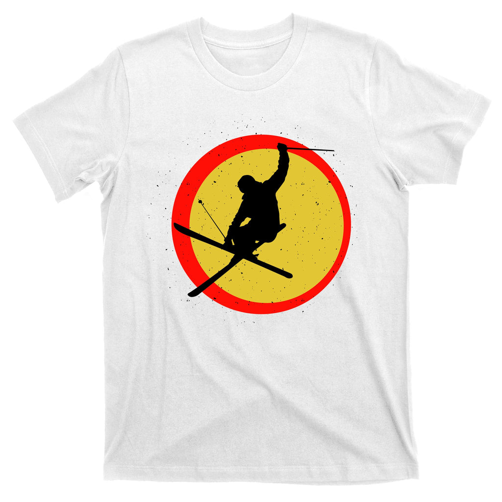 Retro Skiing Logo T-Shirt