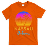 Retro Sunset Nassau Bahamas Beach Trip Vacation Summer Group T-Shirt
