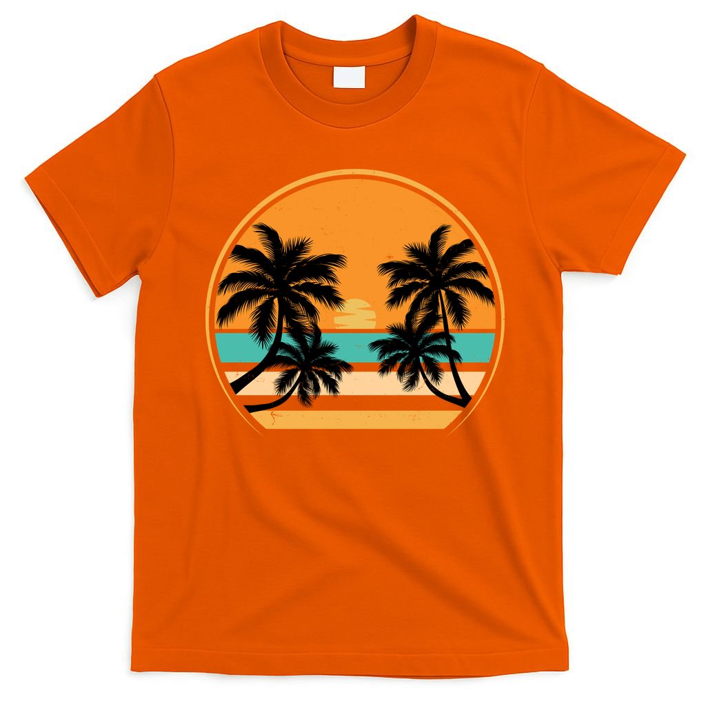 Retro Summer Sunset Vibe Vacation Beach Life T-Shirt