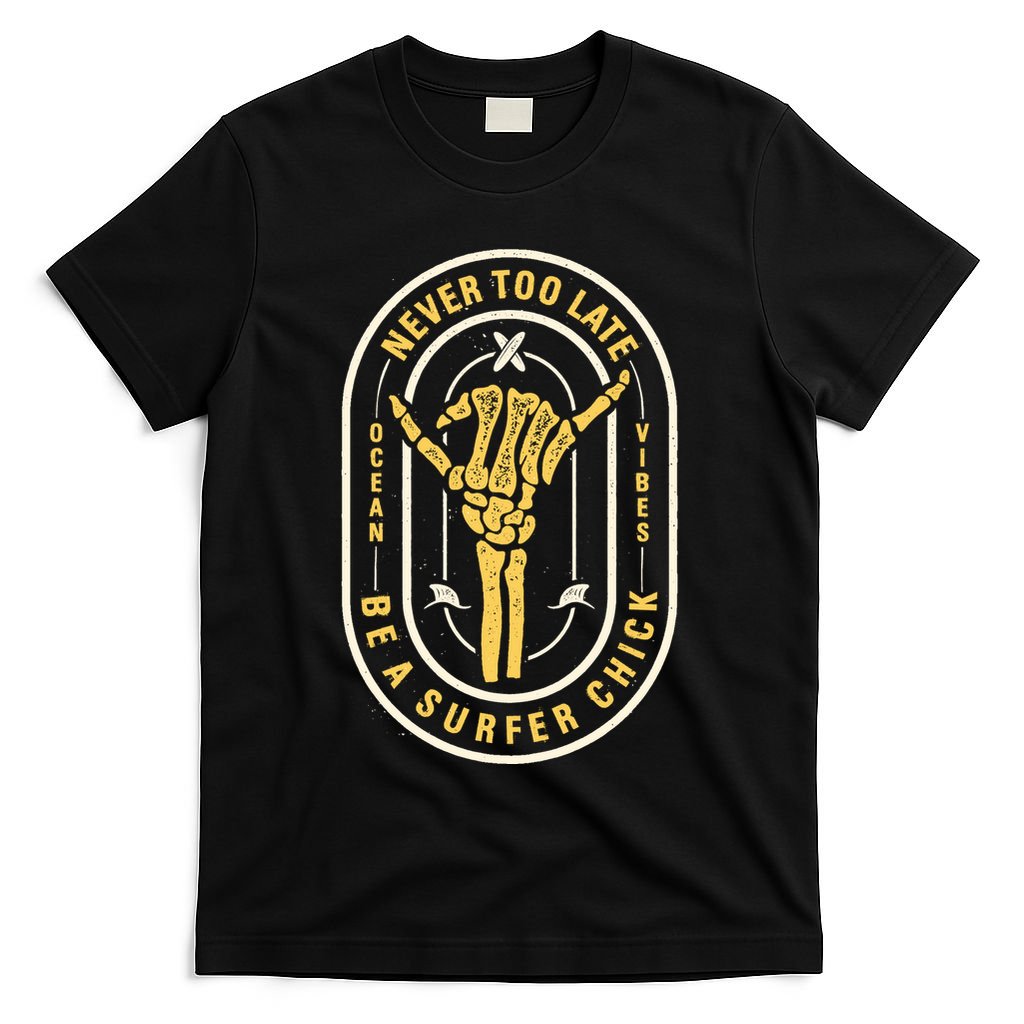 Retro Surfing Summer Logo T-Shirt