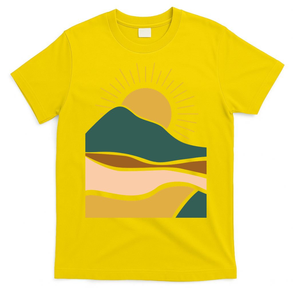 Retro Sunset Summer Graphic Design T-Shirt