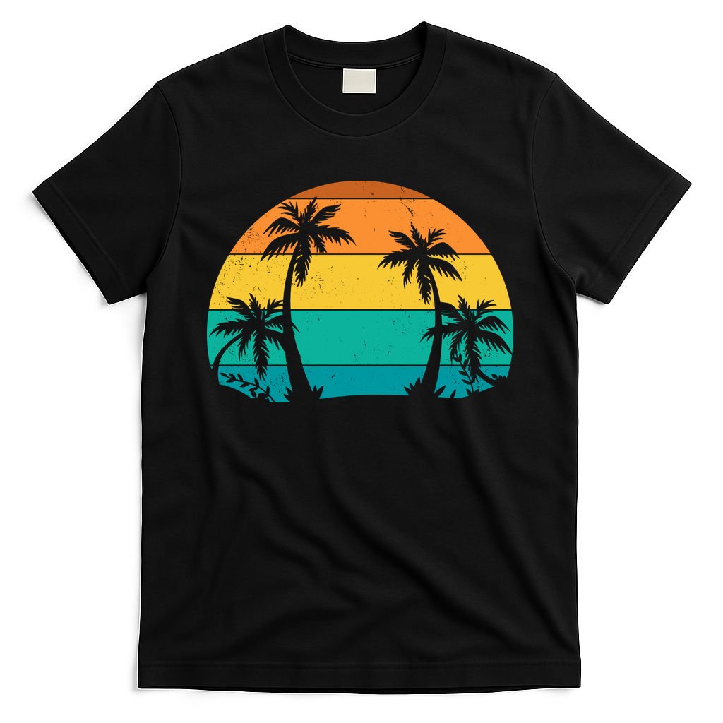 Retro Summer Tropical Beach T-Shirt