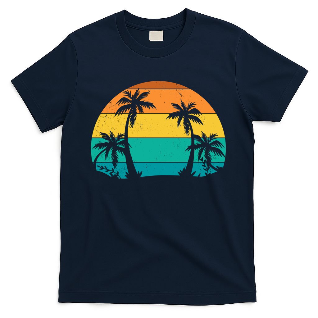 Retro Summer Tropical Beach T-Shirt