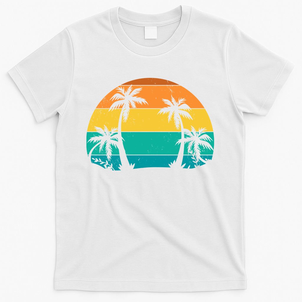 Retro Summer Tropical Beach T-Shirt